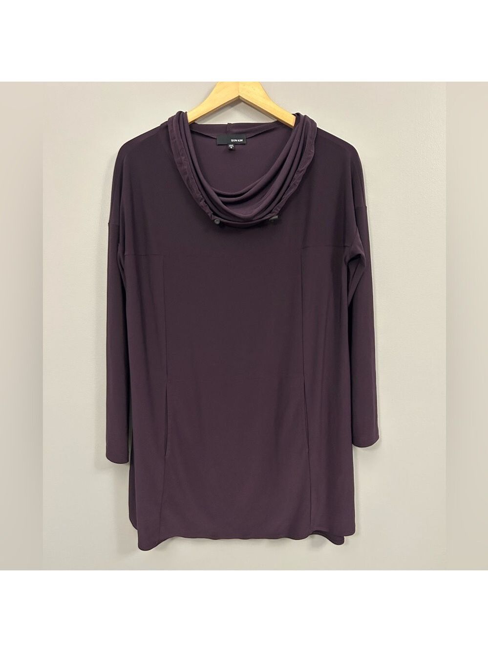 Sun Kim Purple Long Sleeve Top Size Small